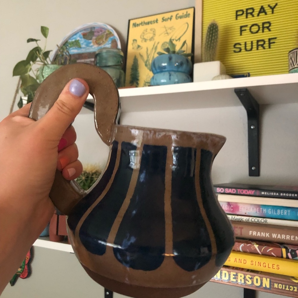 Handcrafted Ceramic Clay Pitcher - Picture 5 of 5